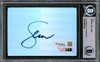 Serena Williams Autographed 2.5x3.5 Cut Signature Holo Foil Beckett BAS #15867644