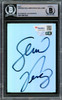 Serena & Venus Williams Autographed 2.5x3.5 Cut Signature Holo Foil Beckett BAS #15867624