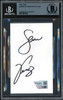 Serena & Venus Williams Autographed 3x5 Index Card Black Beckett BAS #15867654