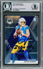 Justin Herbert Autographed 2020 Panini Mosaic Rookie Card #204 Los Angeles Chargers "2020 NFL OROY" Beckett BAS #15866687