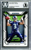 Russell Wilson Autographed 2012 Topps Strata Rookie Card #29 Seattle Seahawks Beckett BAS Stock #220153