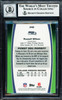 Russell Wilson Autographed 2012 Topps Finest Rookie Card #140 Seattle Seahawks Auto Grade Gem Mint 10 Beckett BAS Stock #220158