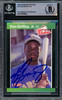 Ken Griffey Jr. Autographed 1989 Donruss The Rookie's Rookie Card #3 Seattle Mariners Beckett BAS Stock #220297