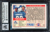 Barry Sanders Autographed 1989 Pro Set Rookie Card #494 Detroit Lions Auto Grade Gem Mint 10 Beckett BAS Stock #220306
