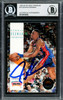 Dennis Rodman Autographed 1993-94 Skybox Card #70 Detroit Pistons Beckett BAS Stock #220312