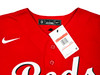 Cincinnati Reds Elly De La Cruz Autographed Red Nike Jersey Size L Beckett BAS Witness Stock #220226