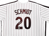 Philadelphia Phillies Mike Schmidt Autographed White & Red Nike Cooperstown Collection Jersey Size XXL Beckett BAS QR Stock #219043