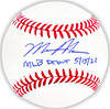 Matt McLain Autographed Official MLB Baseball Cincinnati Reds "MLB Debut 5/15/23" Beckett BAS Witness Stock #220359