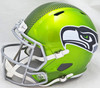 Kenneth Walker III Autographed Seattle Seahawks Flash Green Full Size Replica Speed Helmet Beckett BAS Witness Stock #220394