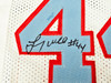 Houston Oilers Run & Shoot Autographed White Jersey With 5 Signatures Including Warren Moon Beckett BAS Witness Stock #220385