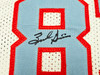 Houston Oilers Run & Shoot Autographed White Jersey With 5 Signatures Including Warren Moon Beckett BAS Witness Stock #220385