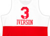 Philadelphia 76ers Allen Iverson Autographed White & Red Authentic Mitchell & Ness 2003-04 HWC Swingman Jersey Size XXL Beckett BAS Witness Stock #220421