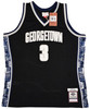 Georgetown Hoyas Allen Iverson Autographed Black Authentic Mitchell & Ness 1995-96 College Vault Jersey Size XL Beckett BAS Witness Stock #220427