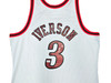 Philadelphia 76ers Allen Iverson Autographed Grey Authentic Mitchell & Ness 1997-98 HWC Swingman Jersey Size XL Beckett BAS Witness Stock #220430