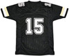 Purdue Boilermakers Drew Brees Autographed Black Jersey Beckett BAS Witness Stock #220386