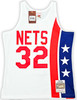 ABA New Jersey Nets Julius "Dr. J" Erving Autographed White Authentic Mitchell & Ness 1973-74 HWC Swingman Jersey Size L Beckett BAS Witness Stock #220411