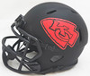 Skyy Moore Autographed Kansas City Chiefs Eclipse Black Speed Mini Helmet Beckett BAS Witness Stock #220531