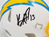 Keenan Allen Autographed San Diego Chargers White Speed Mini Helmet Beckett BAS Witness Stock #220515