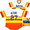 Houston Astros Jose Altuve Autographed Orange Throwback Nike Cooperstown Collection Jersey Size XL Beckett BAS Witness Stock #220480