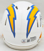 Justin Herbert Autographed Los Angeles Chargers White Speed Mini Helmet Beckett BAS QR Stock #220576