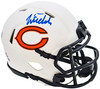 Justin Fields Autographed Chicago Bears Lunar Eclipse White Speed Mini Helmet Beckett BAS QR Stock #220591