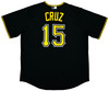 Pittsburgh Pirates Oneil Cruz Autographed Black Nike Jersey Size XL "MLB Debut 10-2-21" Beckett BAS QR Stock #220601