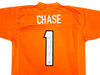 Cincinnati Bengals Ja'Marr Chase Autographed Orange Jersey Beckett BAS Witness Stock #220611