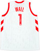 Houston Rockets John Wall Autographed White Jersey Beckett BAS Witness Stock #220615