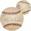 Babe Ruth & Lou Gehrig Dual Signed Autographed Official League Baseball New York Yankees PSA/DNA & Beckett BAS #AC17821