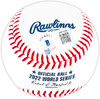 Kyle Tucker Autographed Official 2022 World Series Logo MLB Baseball Houston Astros "2022 WS Champs" Beckett BAS Witness Stock #220571