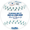 Julio Rodriguez Autographed Official 2023 All Star Game Logo MLB Game Baseball Seattle Mariners Beckett BAS QR Stock #220567