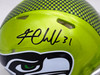 Kam Chancellor Autographed Seattle Seahawks Flash Green Speed Mini Helmet MCS Holo Stock #220827