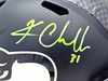 Kam Chancellor Autographed Seattle Seahawks Blue Full Size Replica Speed Helmet MCS Holo Stock #220823