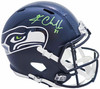 Kam Chancellor Autographed Seattle Seahawks Blue Full Size Replica Speed Helmet MCS Holo Stock #220823