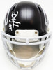 Drake London Autographed Atlanta Falcons Black Speed Mini Helmet Beckett BAS Witness #WY18263