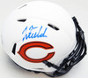 Justin Fields Autographed Chicago Bears Lunar Eclipse White Speed Mini Helmet Beckett BAS QR #BK69249