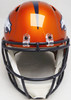 John Elway Autographed Denver Broncos Flash Orange Full Size Replica Speed Helmet Beckett BAS Witness #W150515