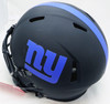 Saquon Barkley Autographed New York Giants Eclipse Black Full Size Authentic Speed Helmet "2018 NFL ROY" Beckett BAS Witness #WQ04042