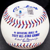 Julio Rodriguez Autographed Official 2022 All Star Game Logo MLB Baseball Seattle Mariners (Smudged) Beckett BAS QR #BH038228