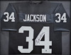 Oakland Raiders Bo Jackson Autographed Framed Black Jersey Beckett BAS Witness Stock #220549