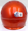 Justin Fields Autographed Orange Flash Speed Mini Helmet Chicago Bears Beckett BAS QR #W176097