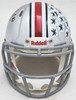 Nick Bosa Autographed Ohio State Buckeyes Silver Speed Mini Helmet Beckett BAS Witness Stock #220882