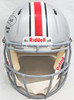 Eddie George Autographed Ohio State Buckeyes Silver Full Size Authentic Speed Helmet "Heisman 1995" Beckett BAS QR Stock #220881