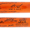 2022 World Series Champion Houston Astros Team Signed Autographed Orange & Silver Victus Yordan Alvarez Pro Reserve Maple Bat With 20 Signatures Including Jose Altuve & Yordan Alvarez Beckett BAS Witness Stock #220887