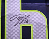 Seattle Seahawks Tyler Lockett Autographed Framed Blue Nike Twill Jersey MCS Holo Stock #221133