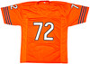 Chicago Bears William Perry Autographed Orange Jersey "The Fridge" Beckett BAS Witness Stock #220901