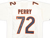 Chicago Bears William Perry Autographed White Jersey "The Fridge" Beckett BAS Witness Stock #220902