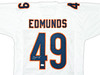 Chicago Bears Tremaine Edmunds Autographed White Jersey Beckett BAS Witness Stock #221052