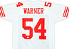 San Francisco 49ers Fred Warner Autographed White Jersey Beckett BAS Witness Stock #221072