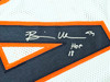 Chicago Bears Brian Urlacher Autographed White Jersey "HOF 18" Beckett BAS Witness Stock #221056